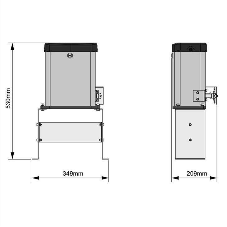 machine kit for sliding gates